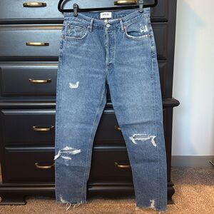 Agolde Straight Leg High Waisted Jean